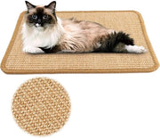 Mat per gatti - tappeto in pile - pannelli per gatti in materiale naturale - antiscivolo - protegge tappeti e divani - 30 x 40 cm - kaki