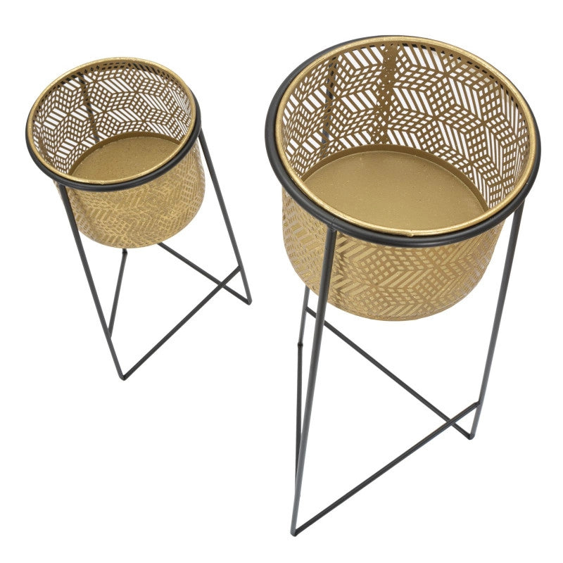 Porta Vasi Coppia Exy cm ø 37x76-27x51