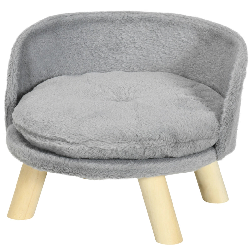 Letto per Cani e Gatti con Cuscino Lavabile ¨C zephmum ¨C Grigio 40.5x40.5x33 cm