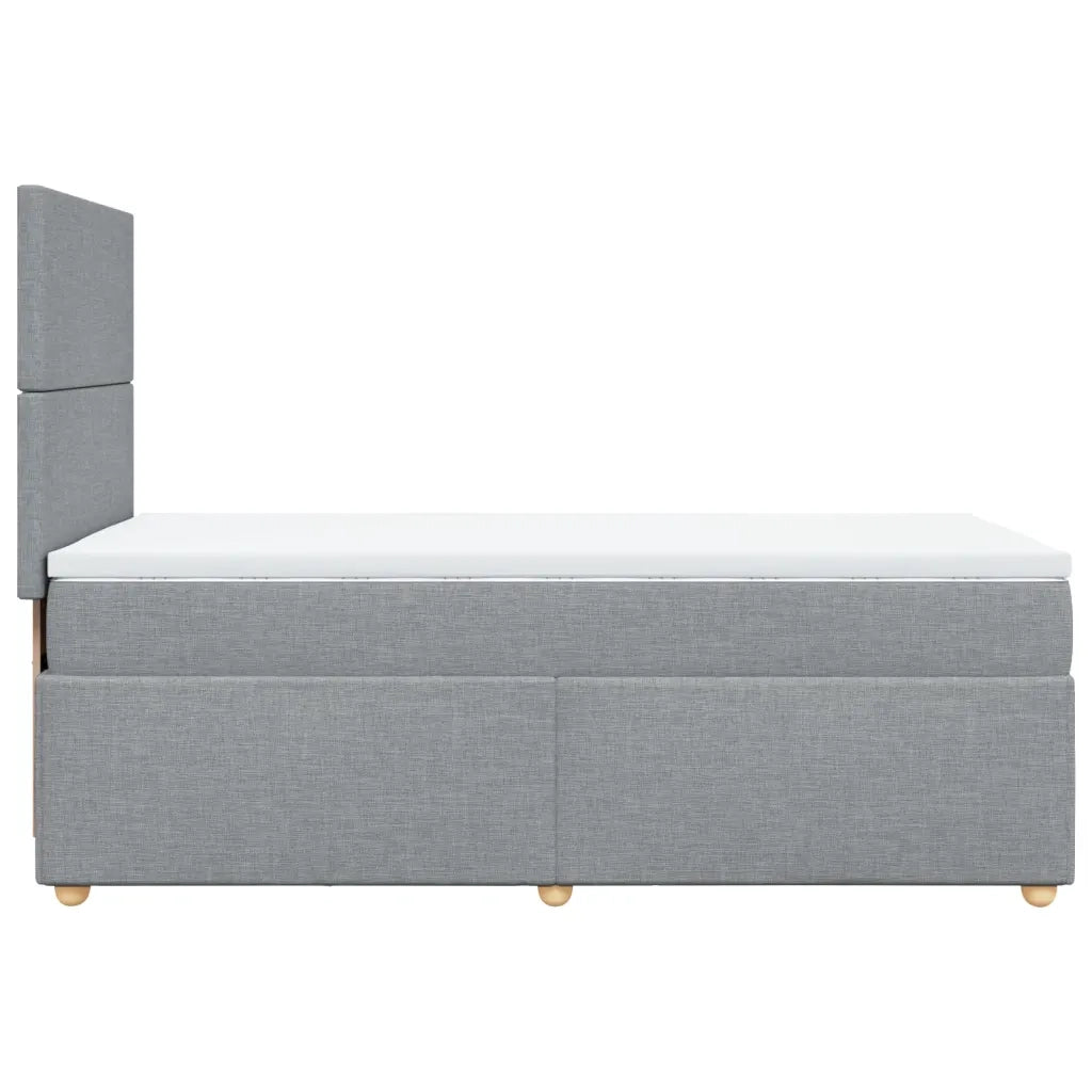 Giroletto a Molle con Materasso Grigio Chiaro 80x200 cm Tessuto 3293400