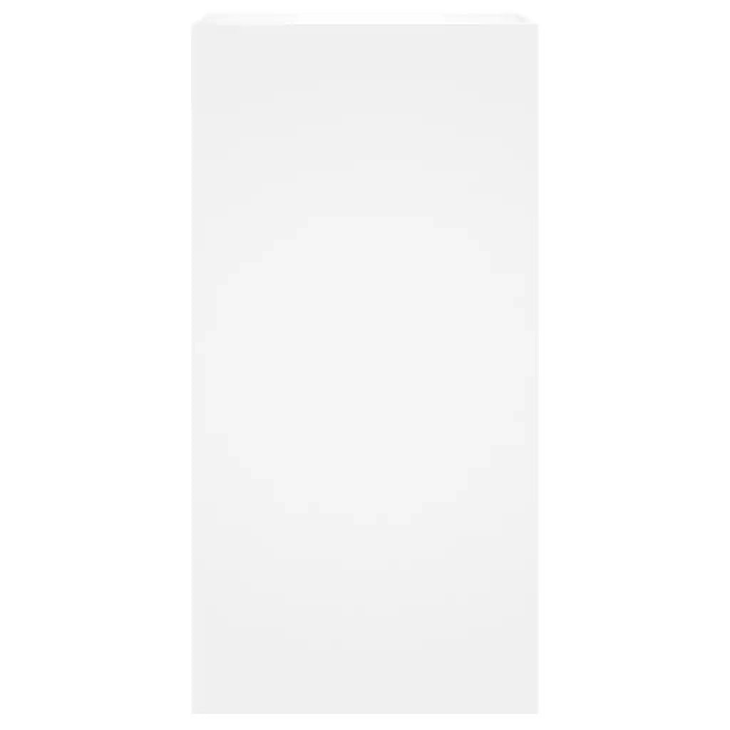 Mobile TV a Parete con Luci LED-Mobile TV a Muro Bianco 40,5x35x80 cm