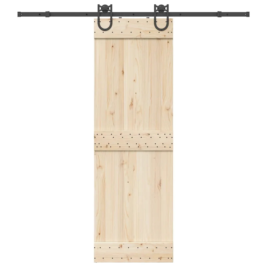 Kit di Binari per Porte Scorrevoli 200 cm Acciaio Nero 4009733