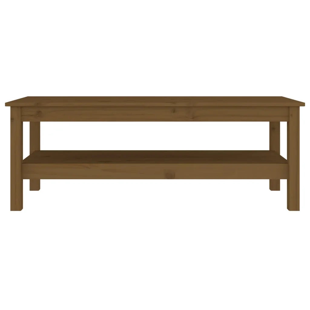 Tavolino da Salotto Miele 110x50x40 cm Legno Massello di Pino cod mxl 25706