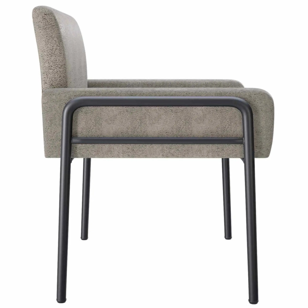 Sedia d'accento Grigio Chiaro Pelle Scamosciata Sintetica 42044856
