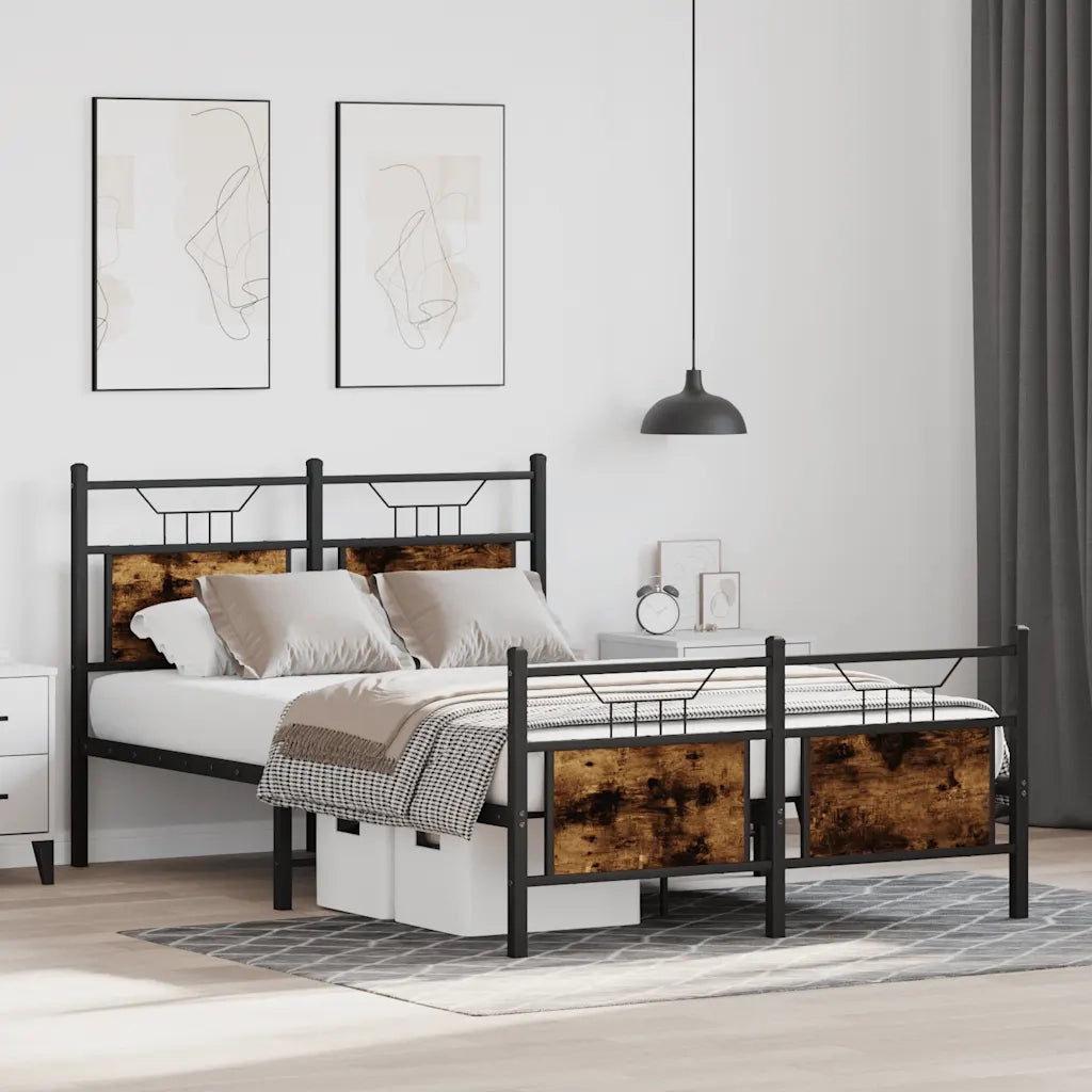 Giroletto senza Materasso Rovere Fumo 120x190 cm in Truciolato 4106758
