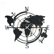Orologio di design da parete Planisfero piccolo Avorio e nero