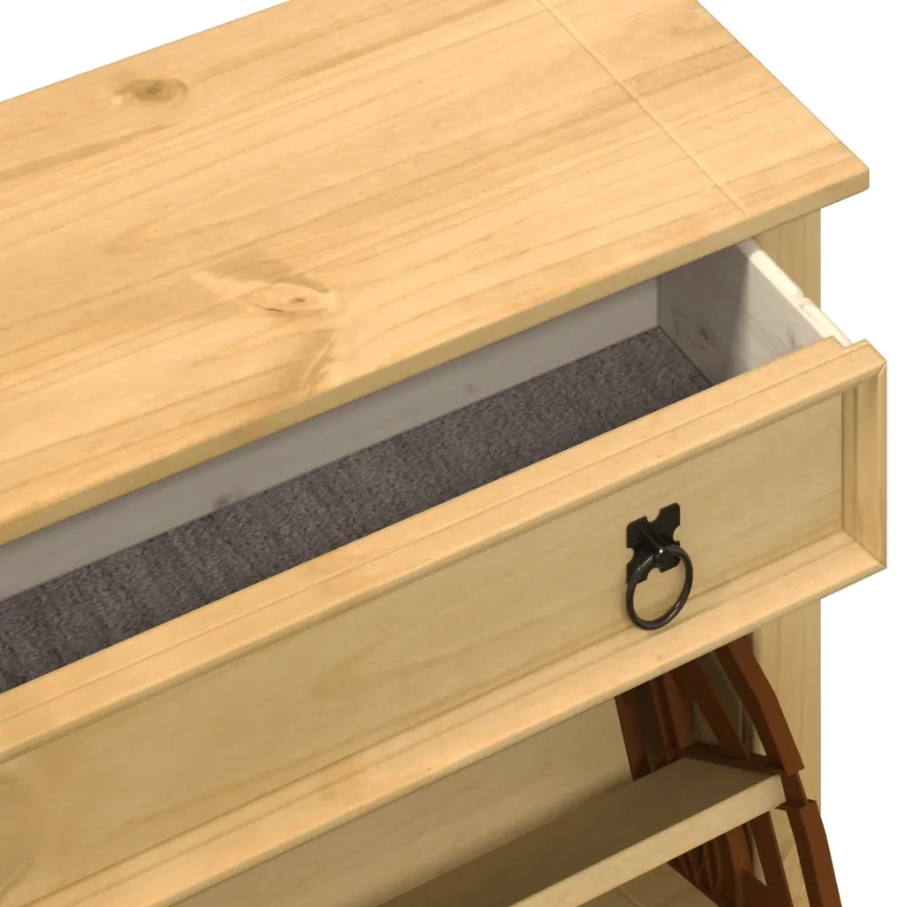 Scarpiera | Mobile per scarpe Corona 99x32x138 cm in Legno Massello di Pino