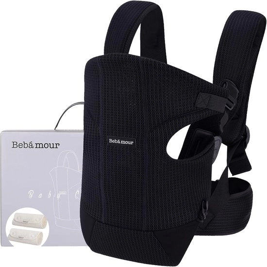 Porta bambino per schiena - confortevole e pratico - 1 pezzo - nero