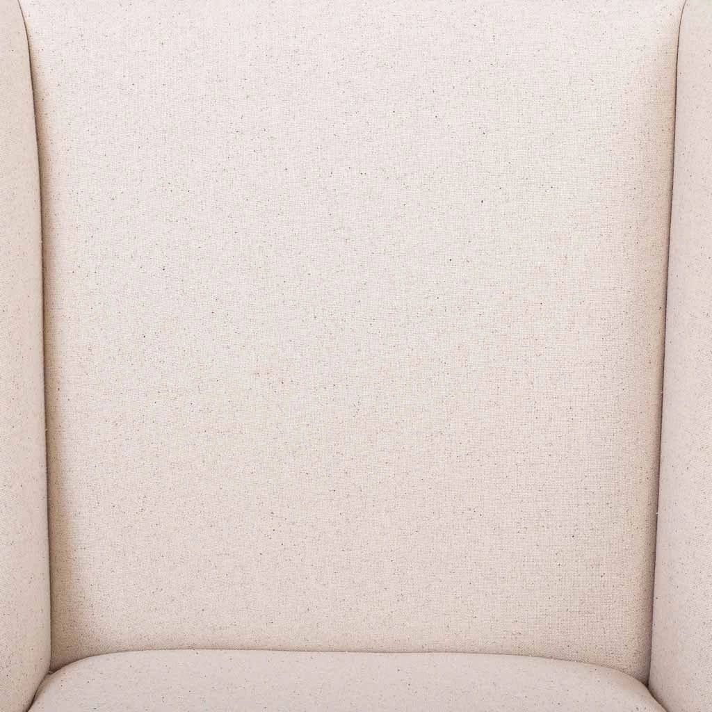 Sgabello imbottito in legno e beige 48x58x67/104h