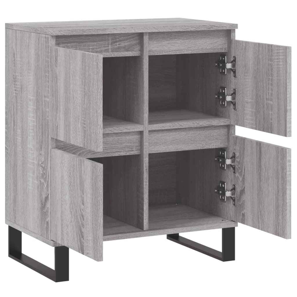 Buffet credenza cassettiera armadio mobile contenitore organizer per cucina soggiorno salotto Sonoma 60 x 35 x 70 cm legno ingegnerizzato grigio 02_0036403