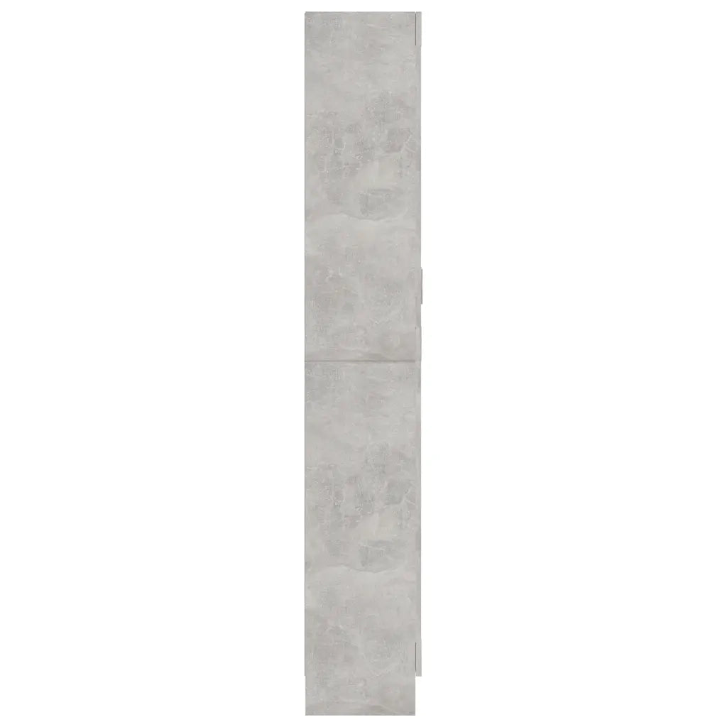 Armadietto Vetrina Grigio Cemento 82,5x30,5x185,5cm Multistrato CFW7592182