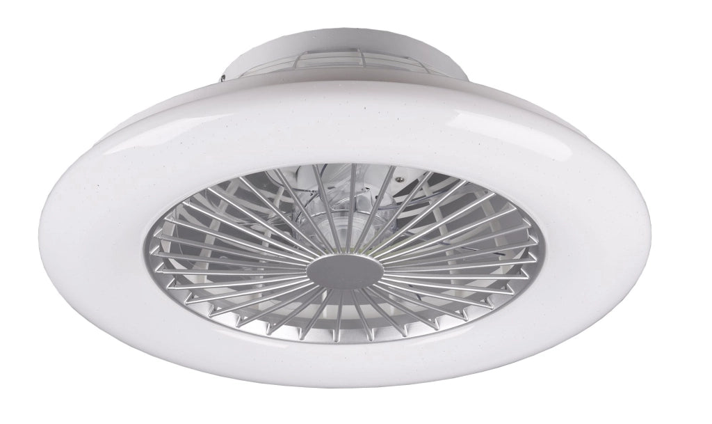 VENTILATORE E PLAFONIERA RGB A SOFFITTO 'STRALSUND' Ø 50 cm - 26,8 Watt, 2600lm