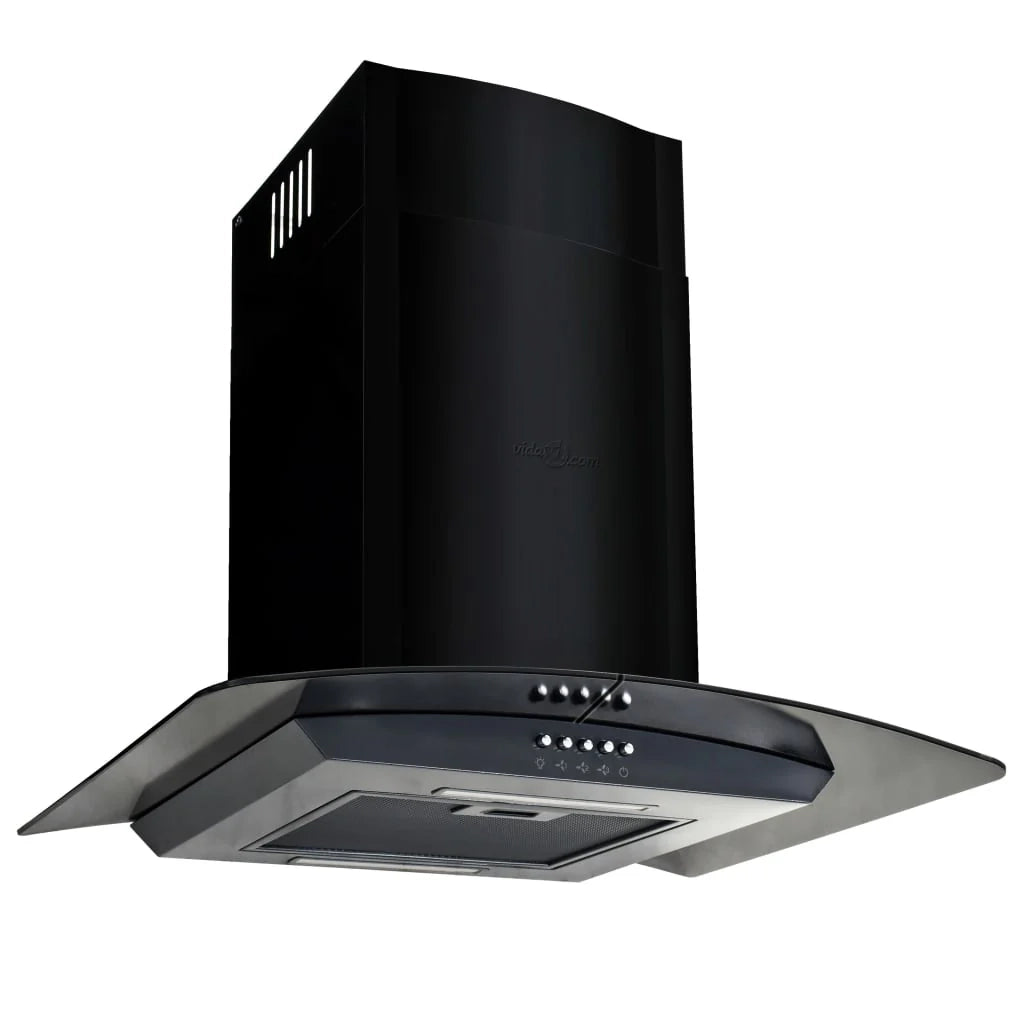 Cappa aspirante a parete in acciaio inox 756 m³/h 60 cm nero 02_0005876