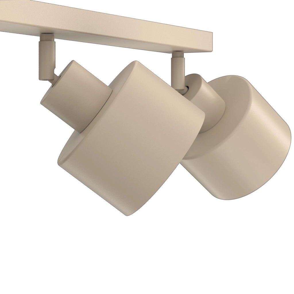 Lampada da soffitto Parkla 3 luci beige metallo E27