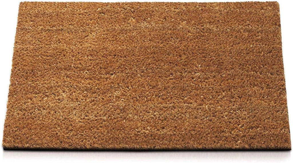 Zerbino Cocco Naturale 30x60 cm Retro Gomma Antiscivolo Tappeto Ingresso 100% Made In Italy