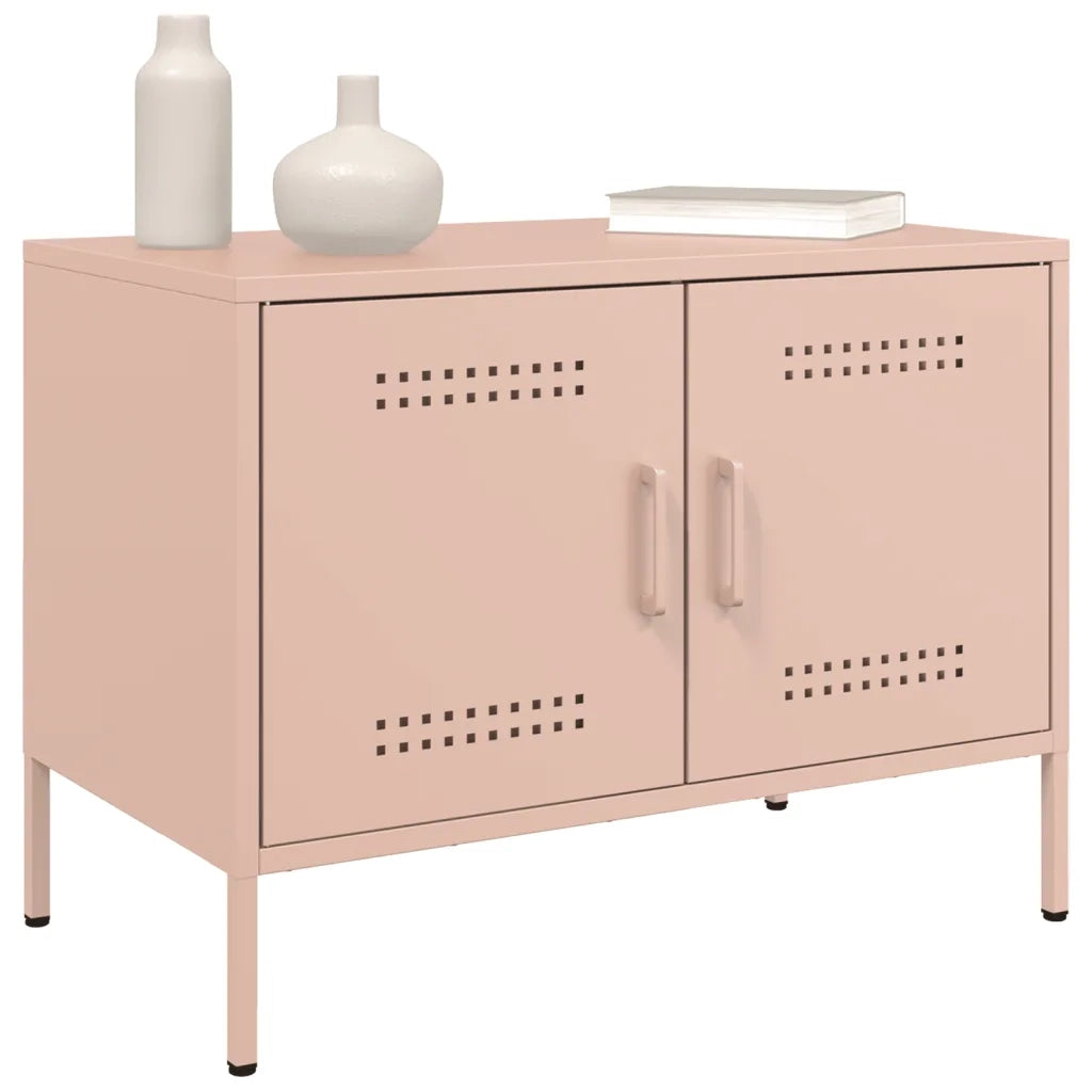 Mobile TV Rosa 68x39x50,5 cm in Acciaio 842936