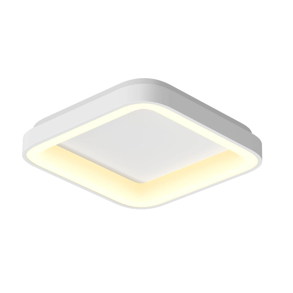 Plafoniera LED quadrata bianca 72W CCT 45cm Videx telecomando