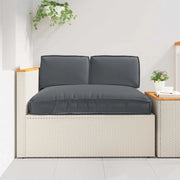 vidaXL Set di Cuscini per Pallet 3 pcs Antracite 120 x 80 x 12 cm