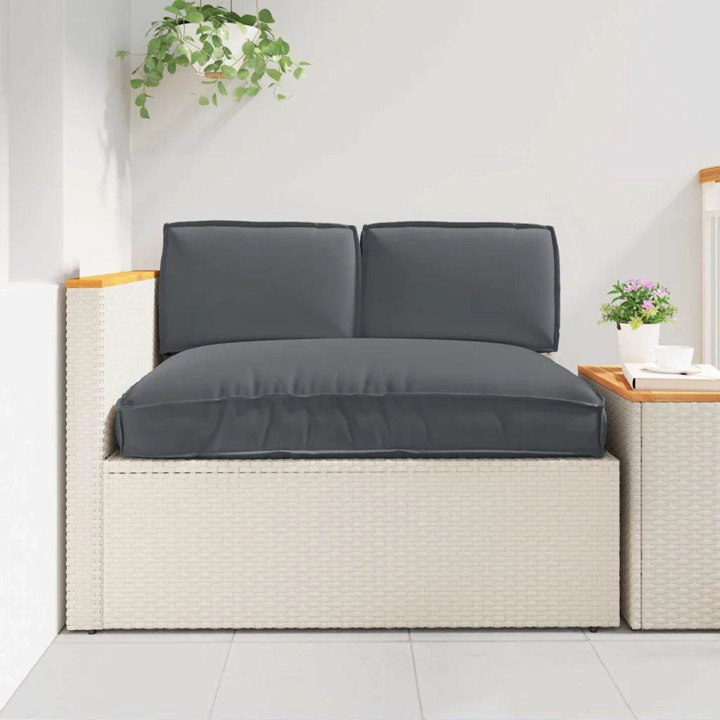 vidaXL Set di Cuscini per Pallet 3 pcs Antracite 120 x 80 x 12 cm