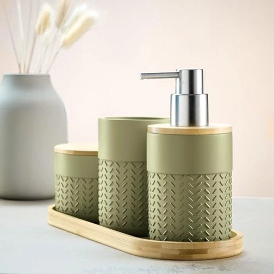 Set di spazzolatura per il water, verde, poliressina (smalti), 94 mm, 94 mm, 360 mm