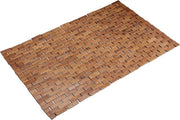 Matte da bagno in bambù - pieghevole - igienico - antiscivolo - 50 x 80 cm - marrone