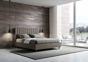 Letto Matrimoniale 160x190 cm Senza Rete Agueda Cappuccino