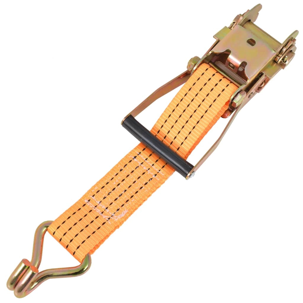 Cinghia di fissaggio a cricchetto 10 pezzi 2 tonnellate 8 m x 50 mm arancione 02_0003539