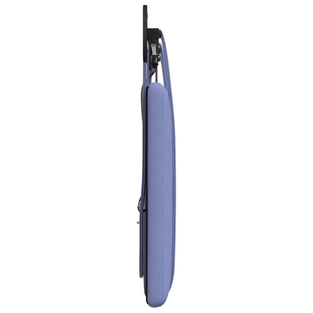Testiera sospesa Con luce LED Blu jeans Tessuto