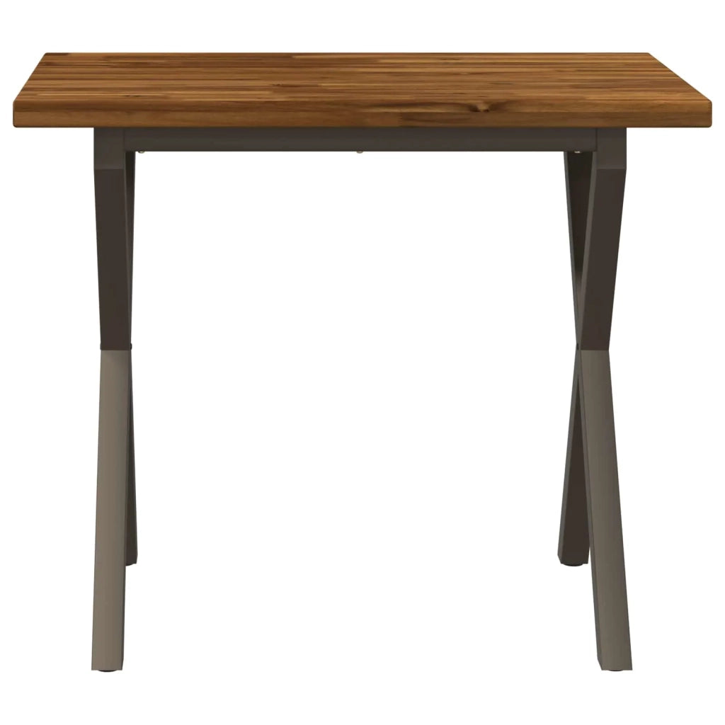 90 x 55 x 75 cm Legno di Acacia Massello Naturale e Caffè 938762