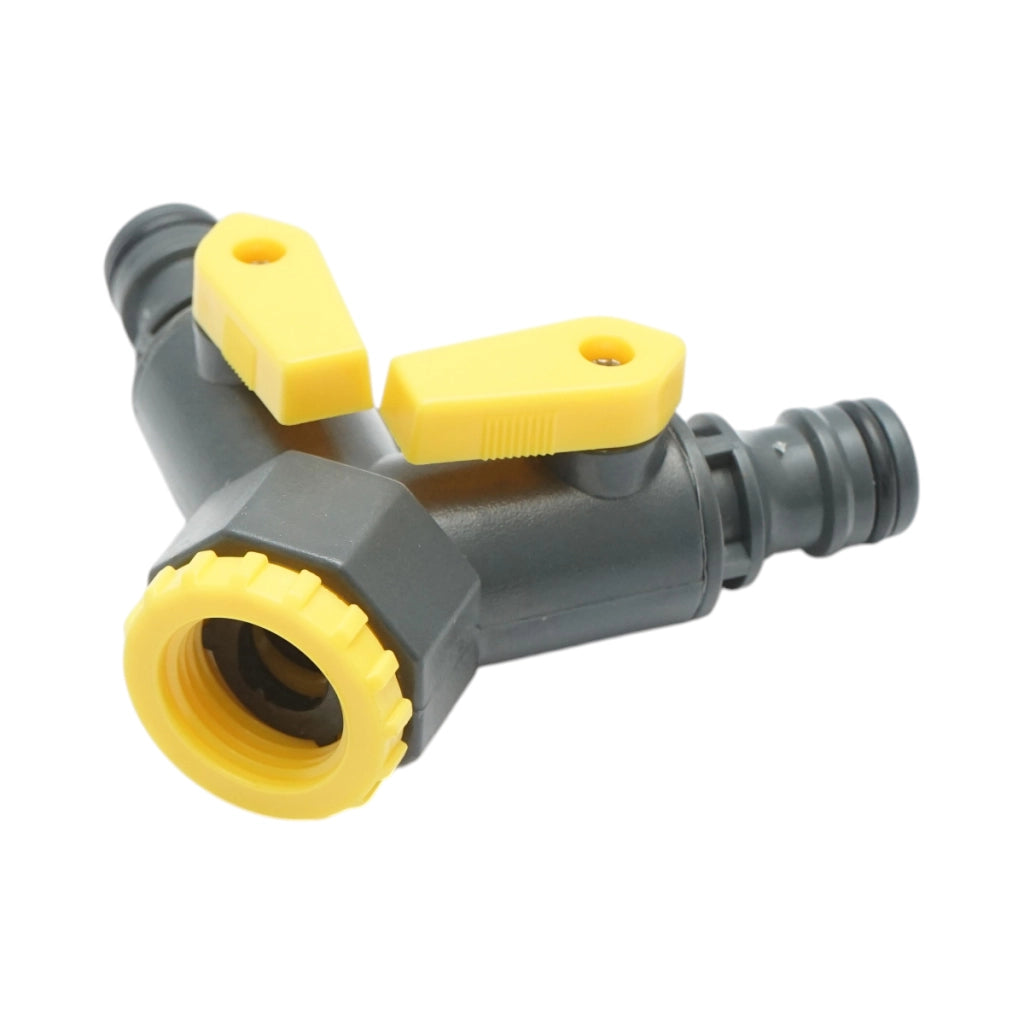 Connettore rapido a 2 vie per tubo da giardino Crownman 1/2-3/4