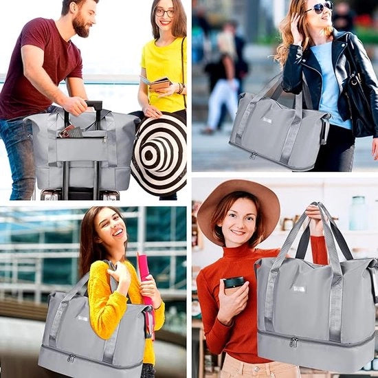 Borsa a mano Weekend bag Borsa impermeabile per viaggi Borsa da spiaggia Borsa fitness per donna per palestra e viaggi