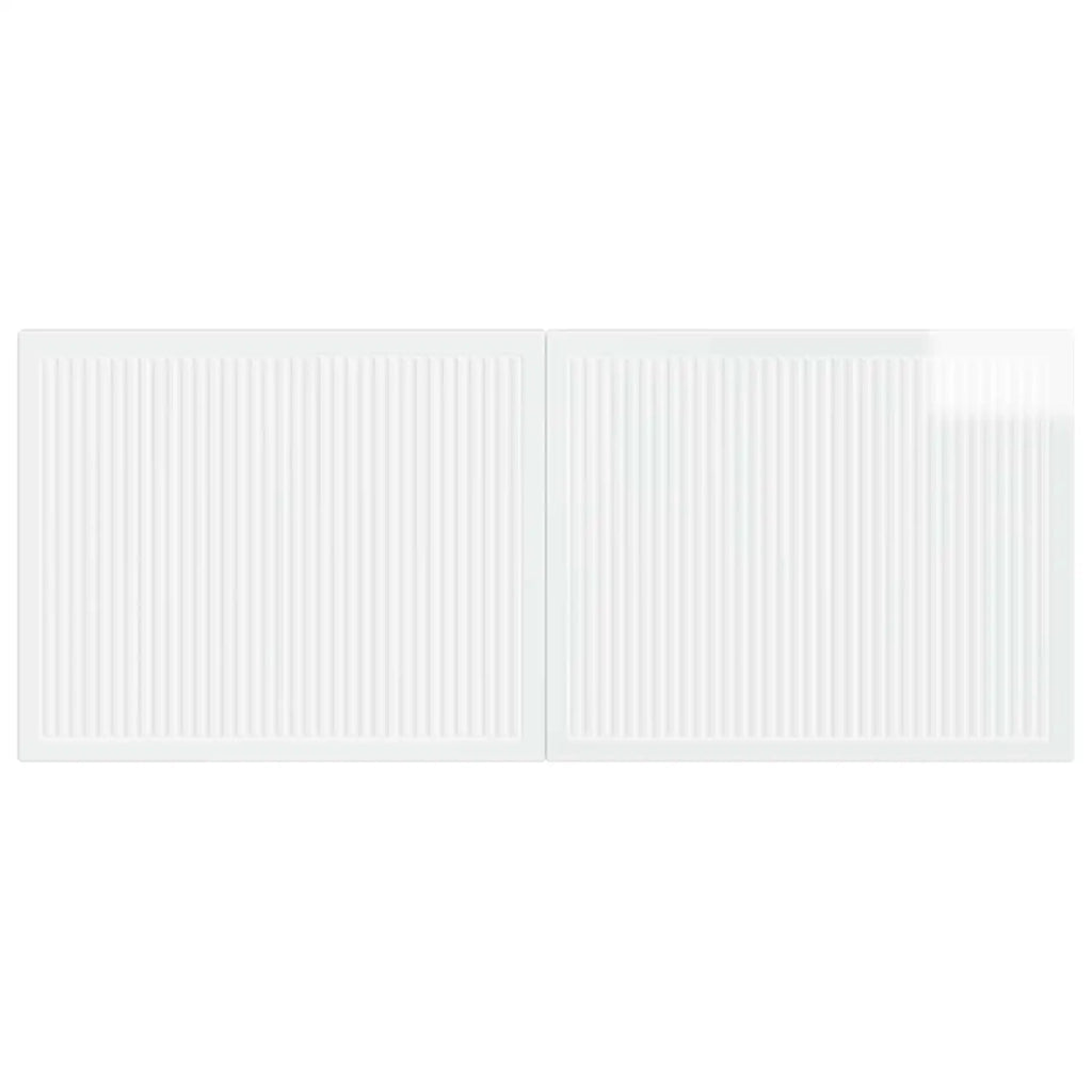 Testiera da Muro EDE Bianco Lucido Legno ingegnerizzato 896089