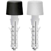 TASSELLO CON FERMAPORTA 'AY' Ø 12x45 mm - Colore nero Ø 30 mm - 25 pezzi- TECFI