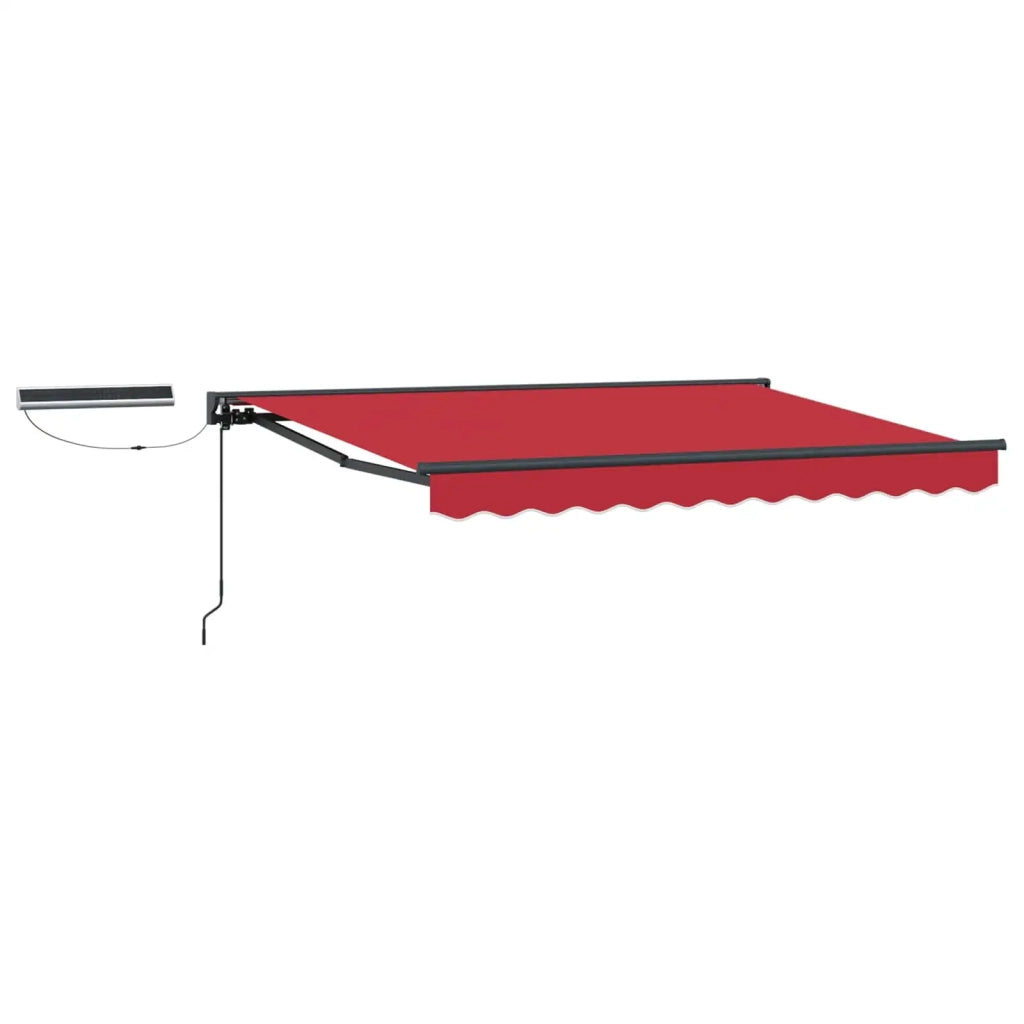 Tettuccio Elettrico Retrattile Rosso e Antracite 3 x 2,5 m 3422013