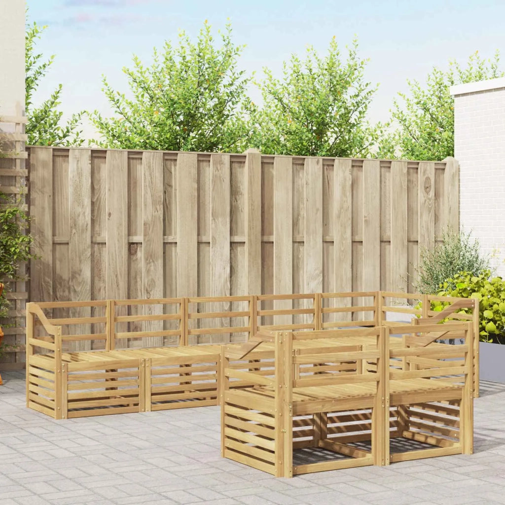 Set di divani da esterno 8 pcs Bianco 304 x 126,5 x 73 cm 3392049