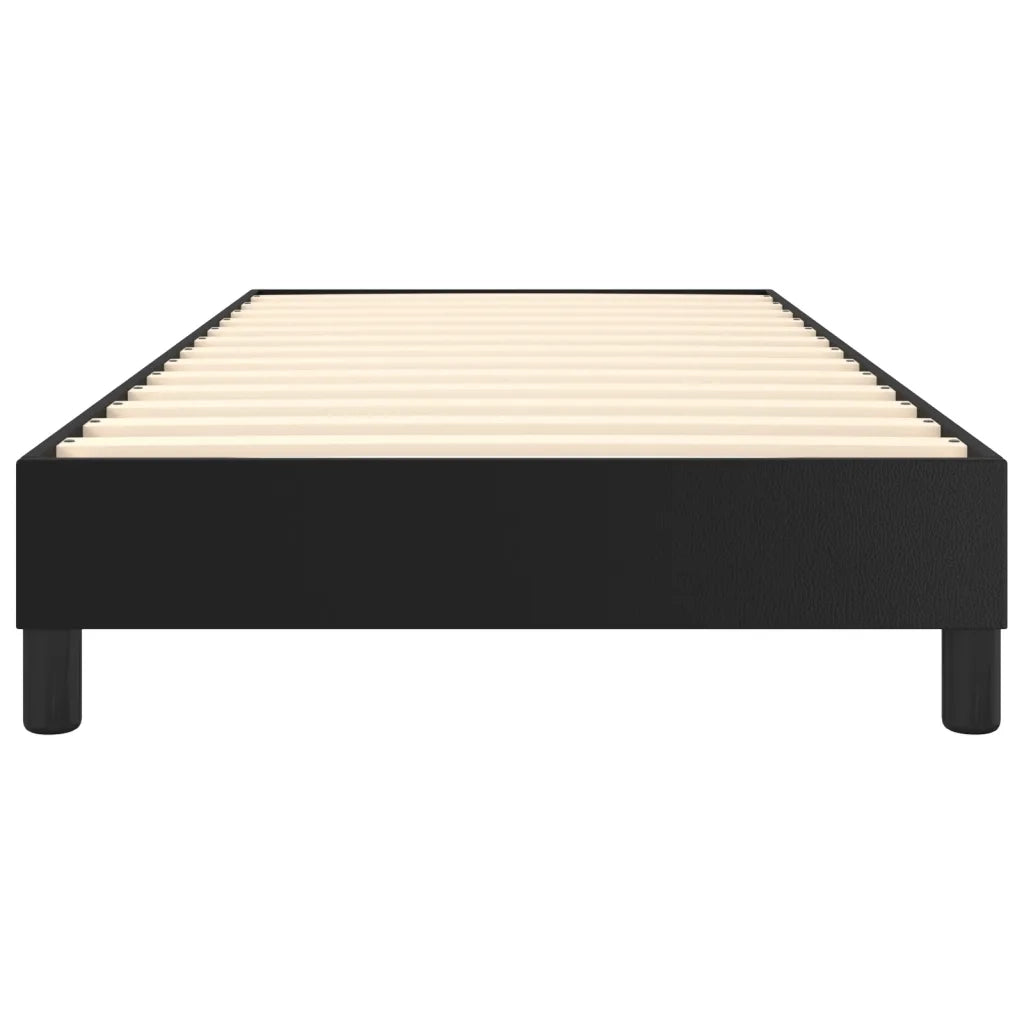 Struttura Letto a Rete a Molle Nero 100x200 cm in Similpelle 3120682