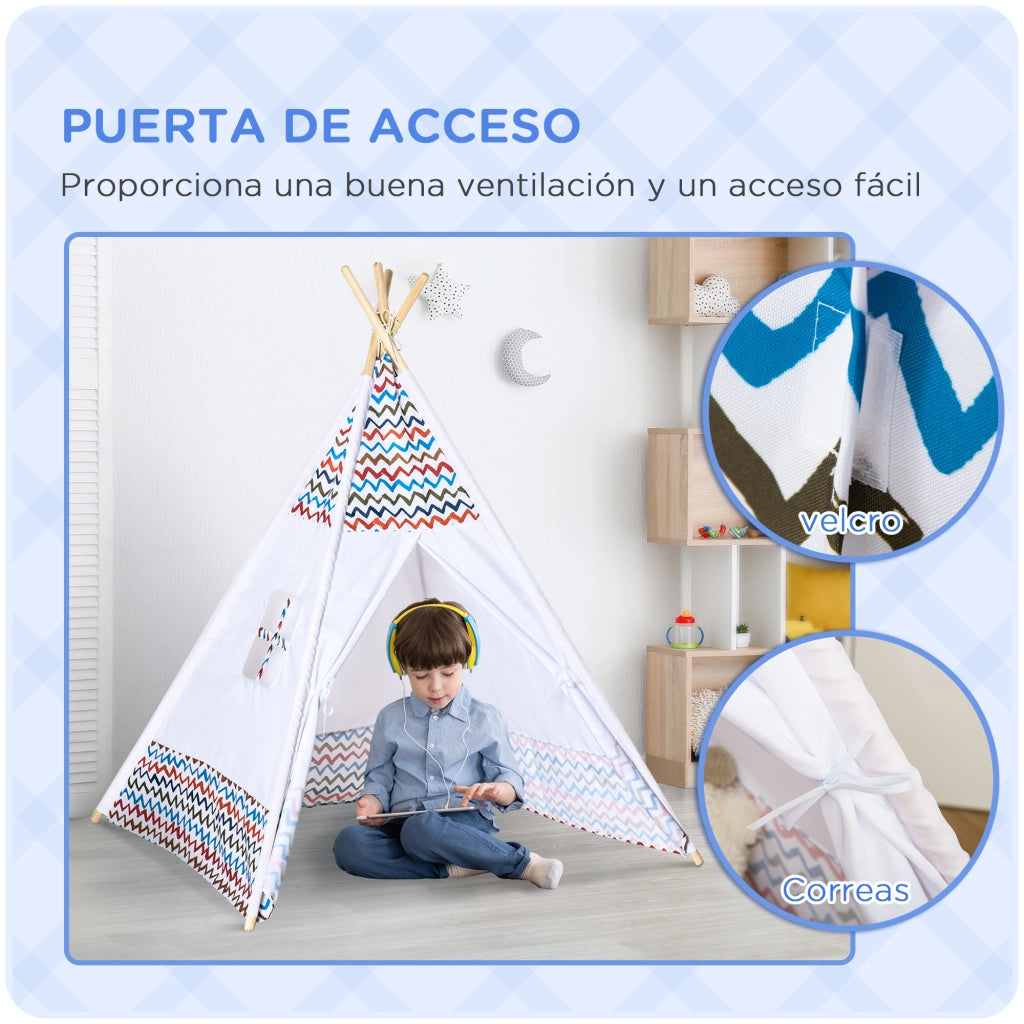Casetta in Legno per Bambini Tipi ¨C zephmum ¨C Bianco 120x120x155 cm