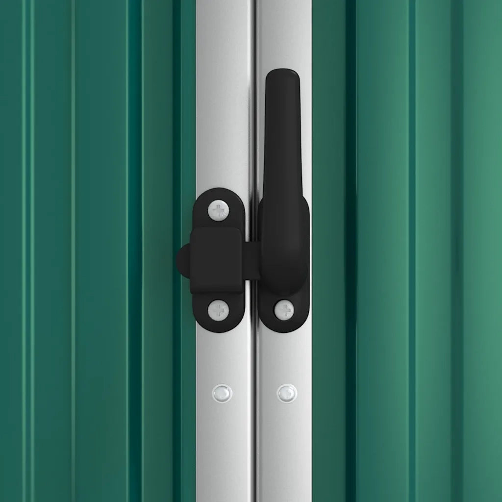 Capanno per Attrezzi Verde 161x89x161 cm in Acciaio Zincato 316209