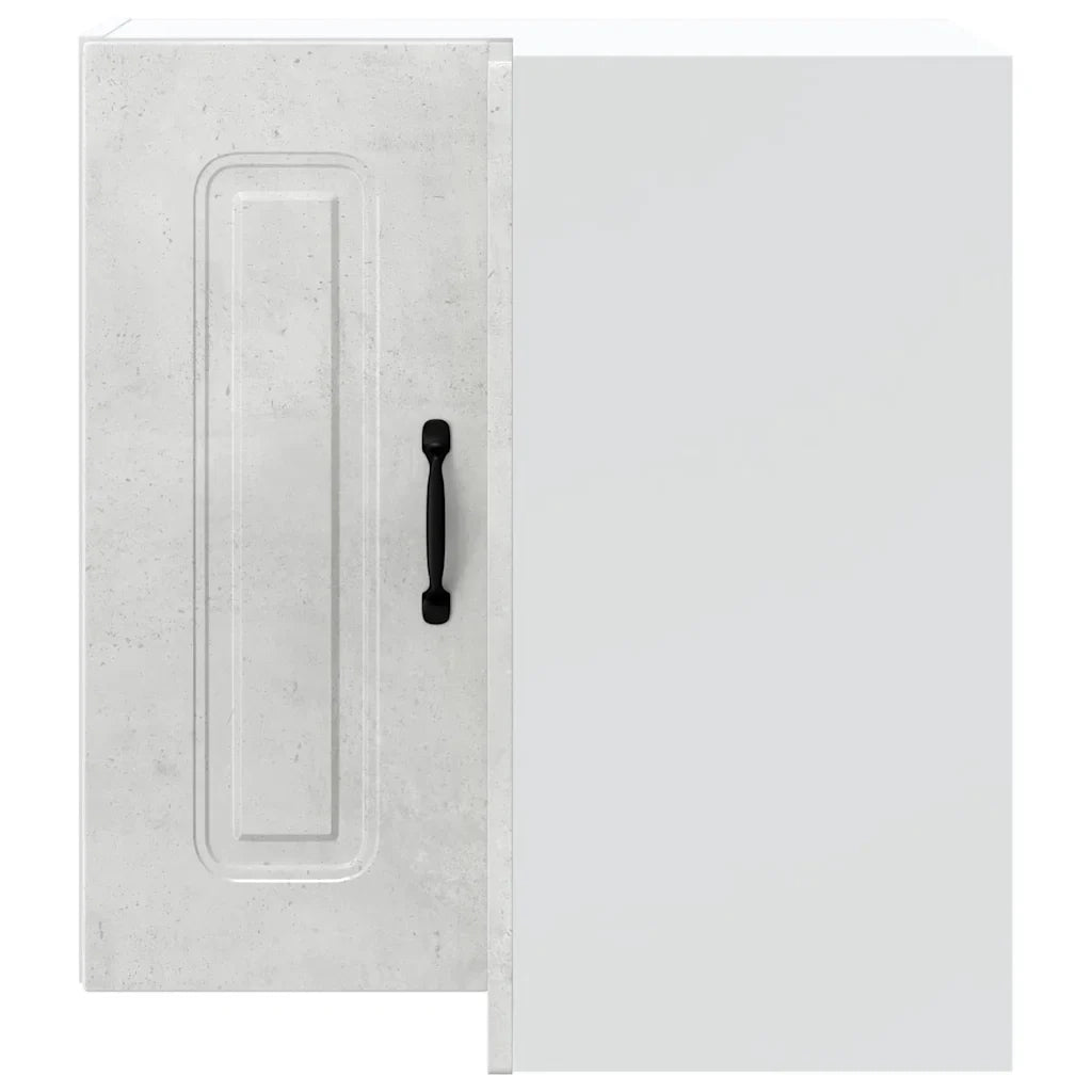 Pensile angolare da cucina 57 x 57 x 60 cm design pratico per un contenimento ottimizzato realizzato in legno composito grigio cemento 02_0050026