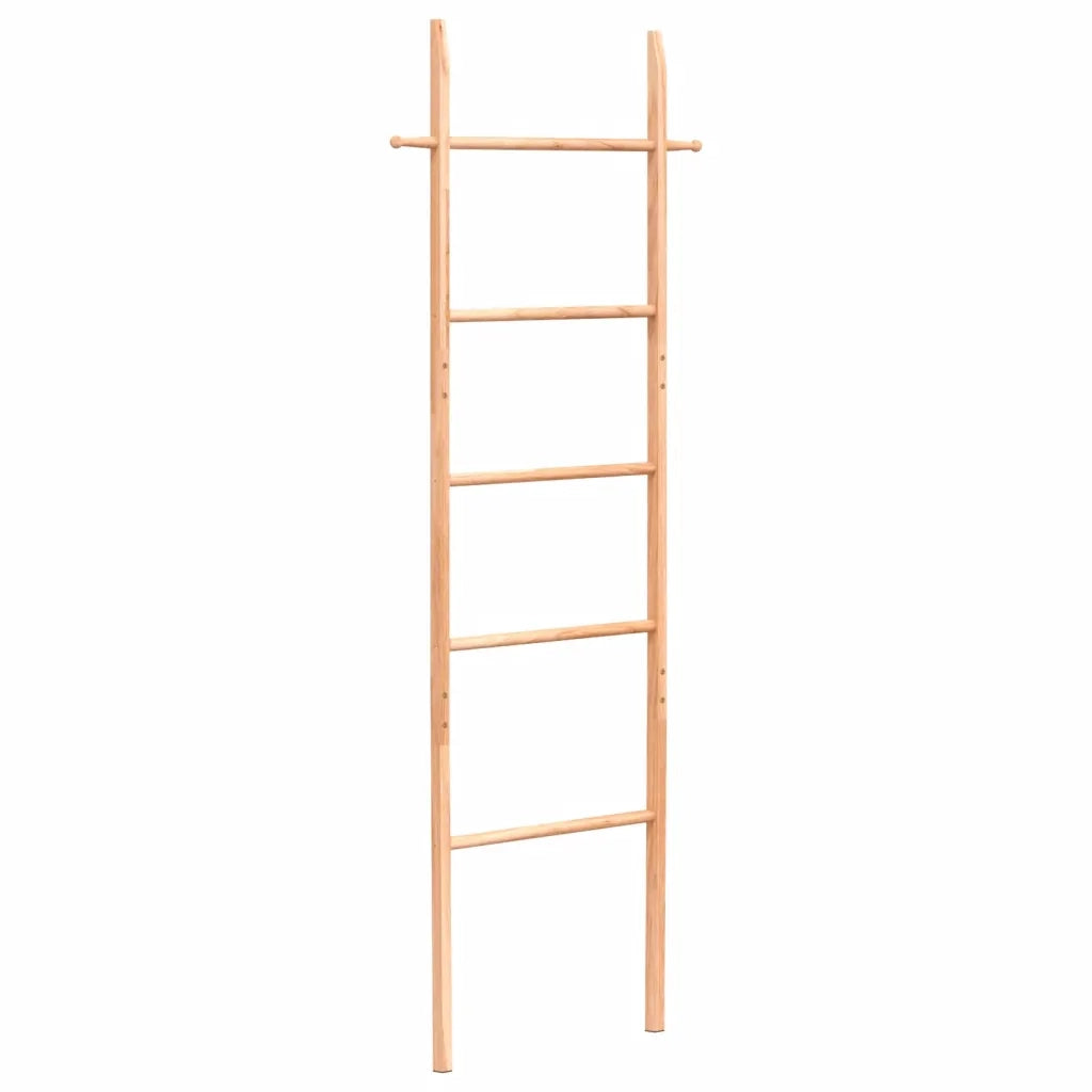 Scala Porta Asciugamani 170 cm in Legno Massello di Noce 350375