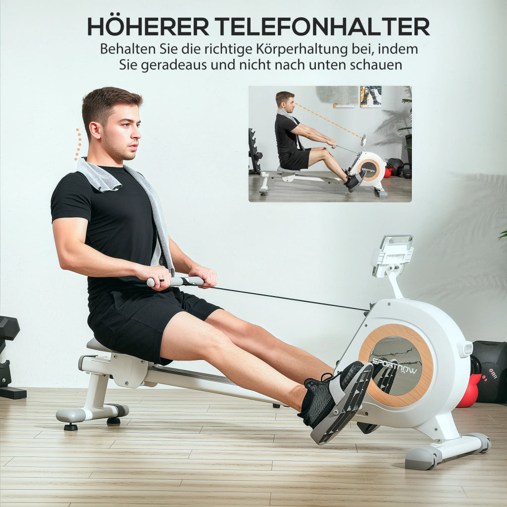Vogatore Fitness con 16 Livelli Regolabili ¨C Xylo ¨C Monitor LCD, Portacellulare, 150kg