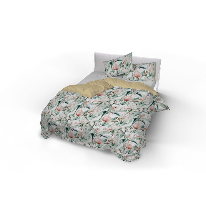 Copripiumino 1 Piazza e Mezzo con Federe Stampato in Microfibra Denny