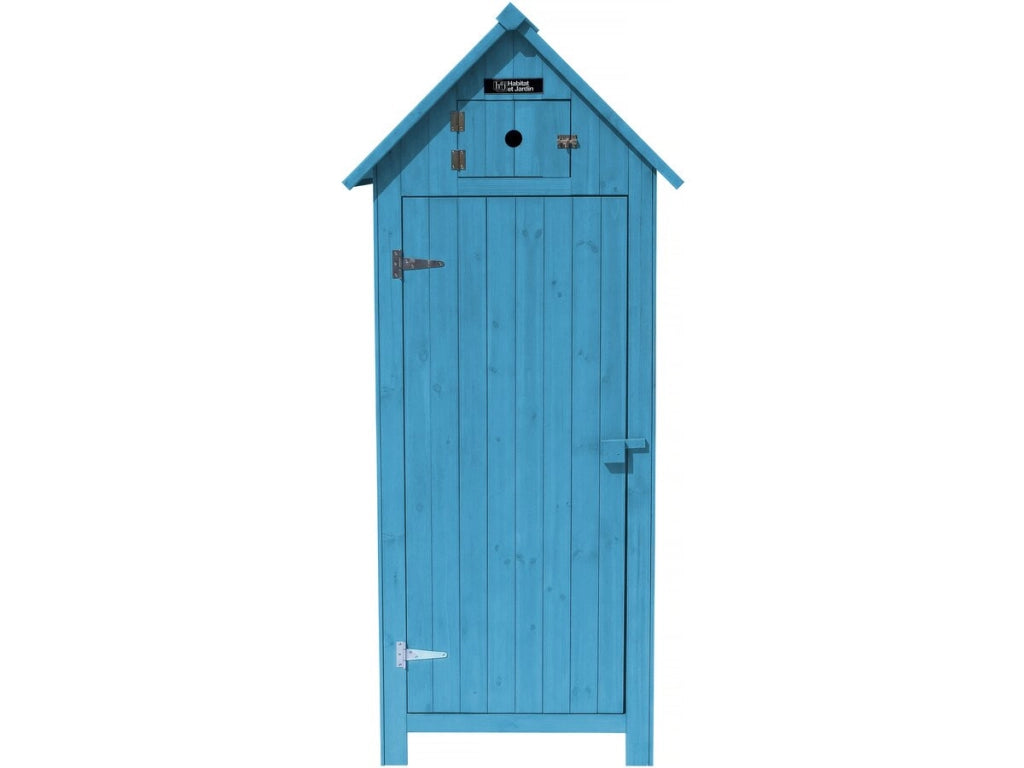 Armadio da giardino CABANON - 77 x 54.5 x 179 cm - Azzurro
