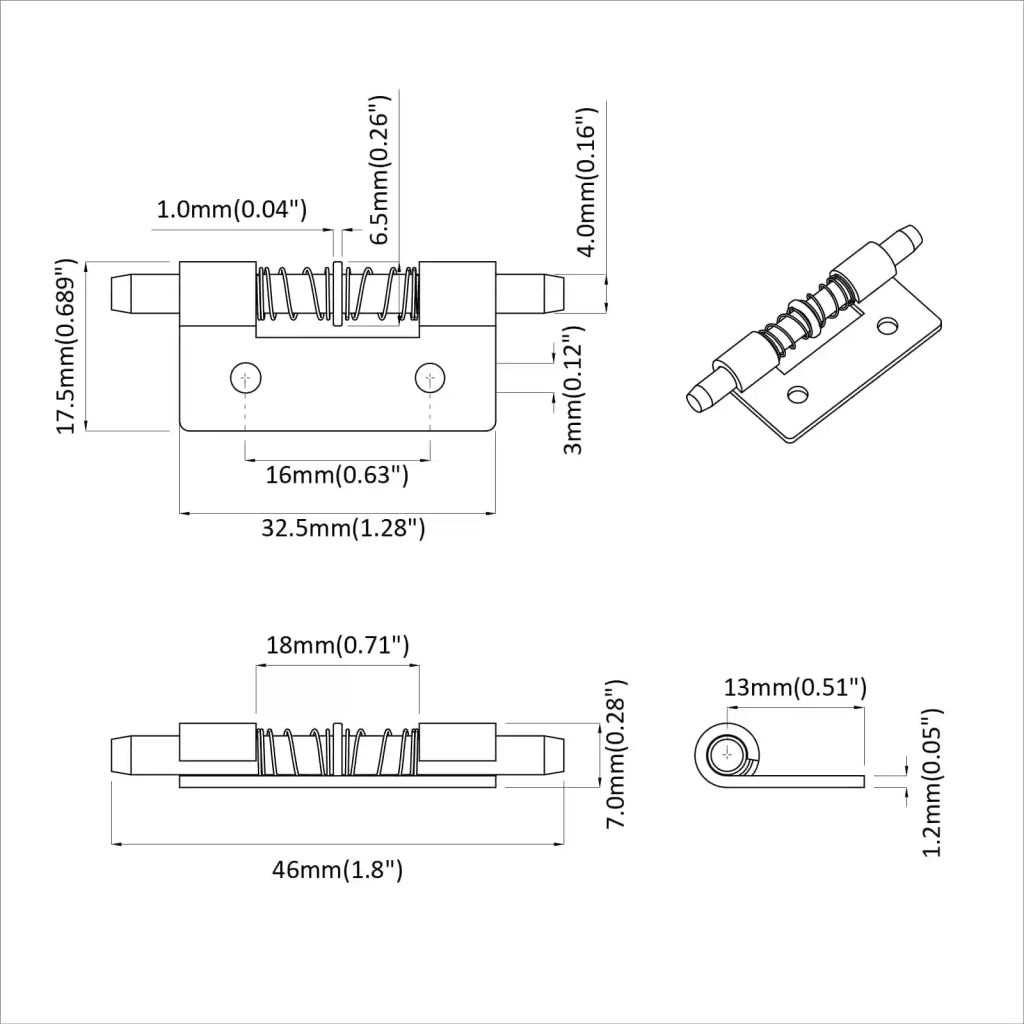Chiusura 12 pz Argento 46 x 17 x 1,2 mm Acciaio CFW6096912