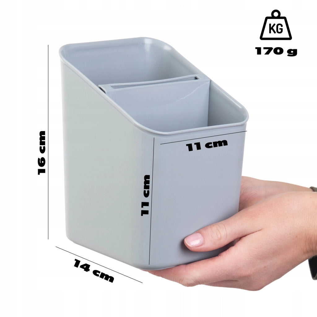 KADAX Scolaposate Organizer per utensili, contenitore in plastica grigio