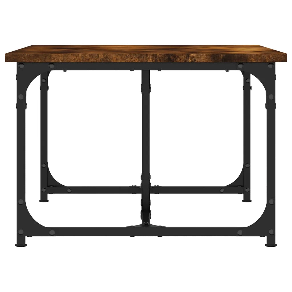 Tavolino da Salotto Rovere Fumo 90x50x35 cm Legno Multistrato 835401