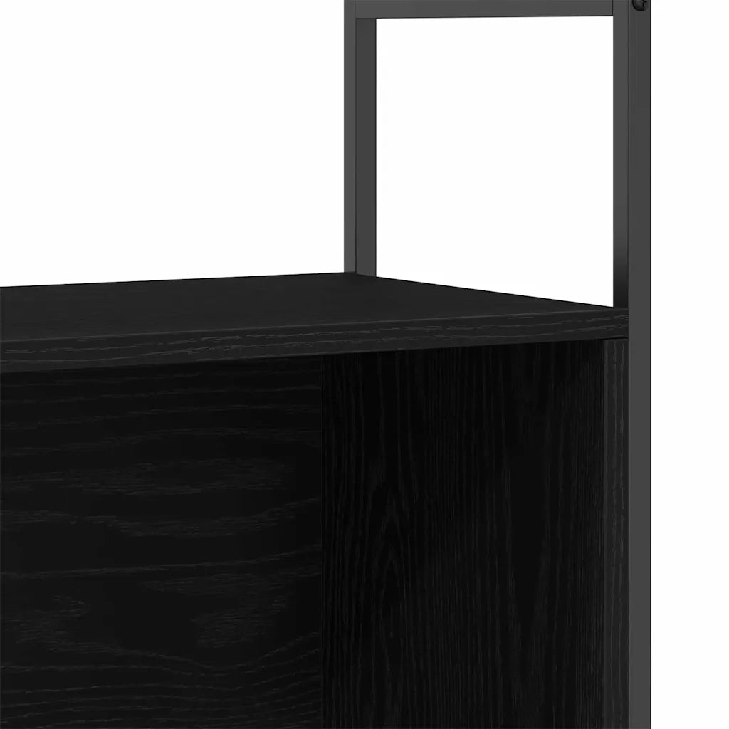 Libreria Rovere nero 80 x 30 x 78.5 cm Legno multistrato 862933