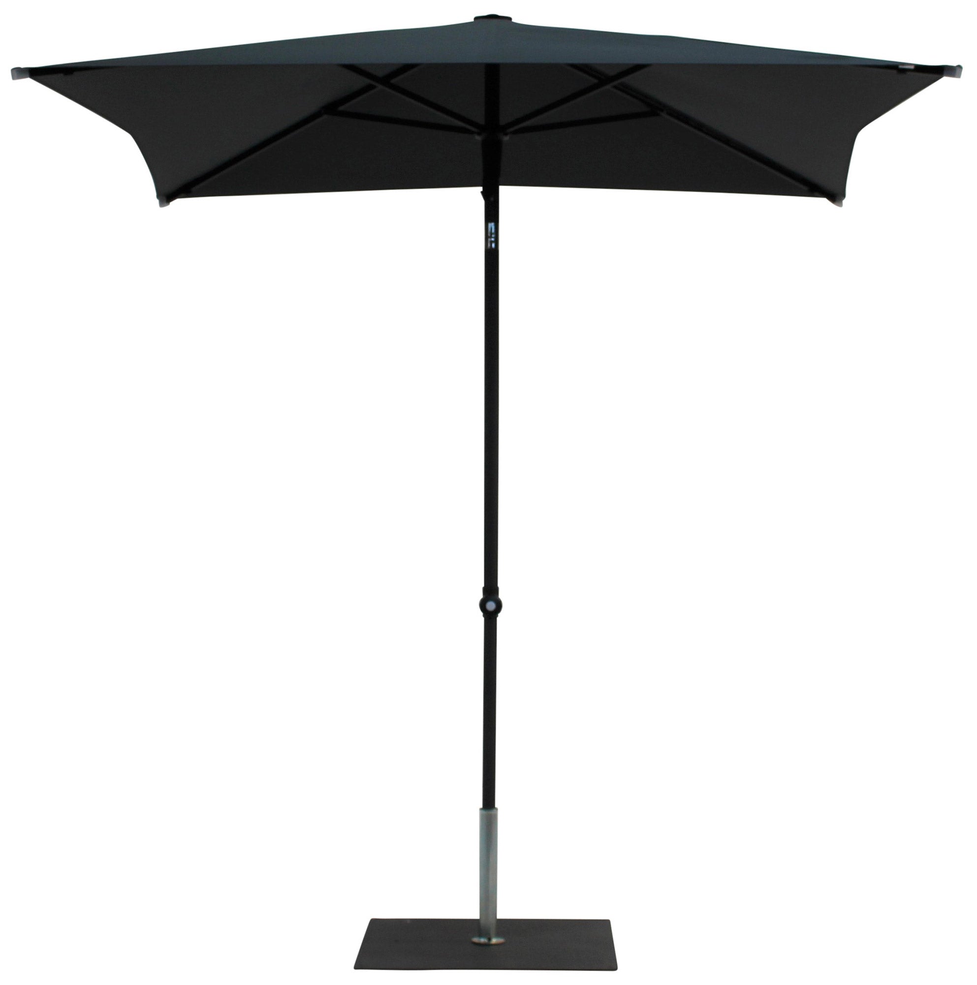 Ombrellone da Giardino 2x2 m Palo Ø38 mm in Alluminio Tessuto Poliestere Trend Antracite