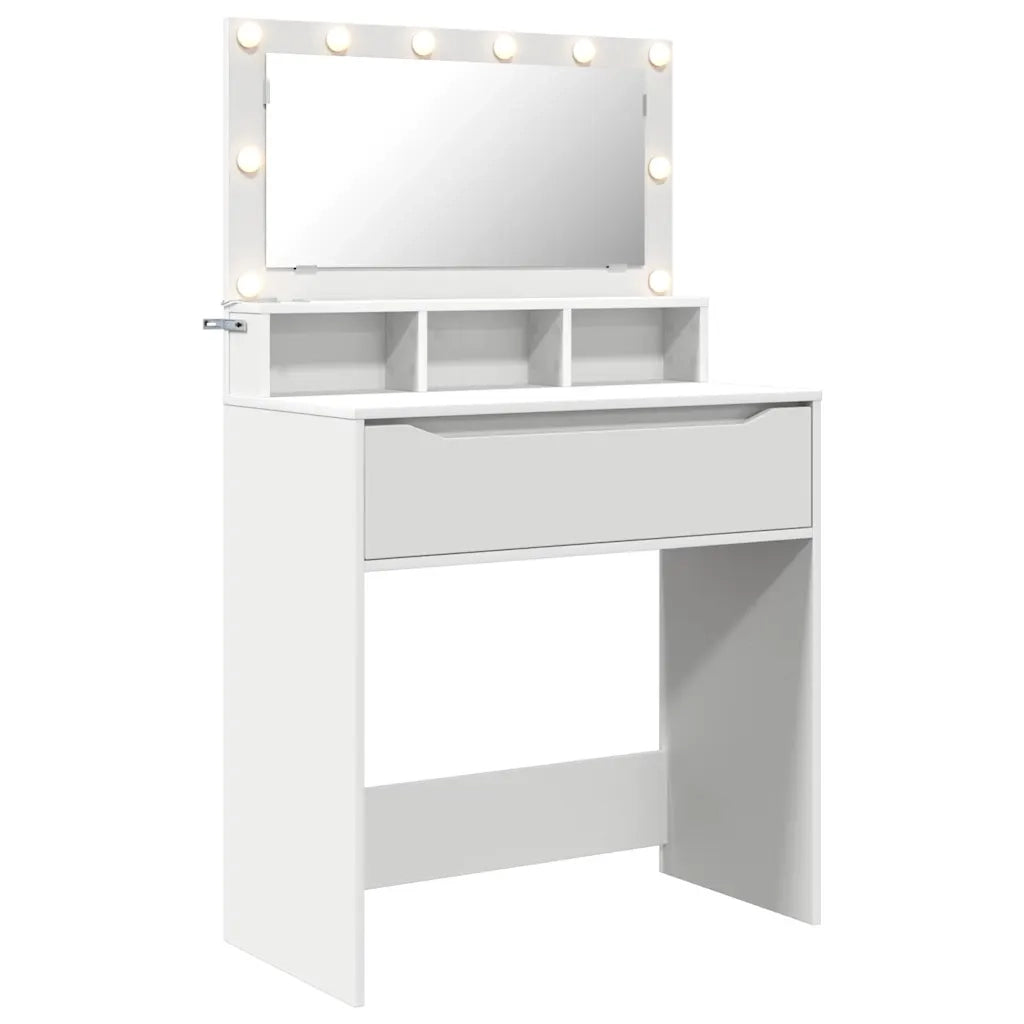 Tavoli da Trucco per Camera da Letto Bianco 80 x 39,6 x 135 cm
