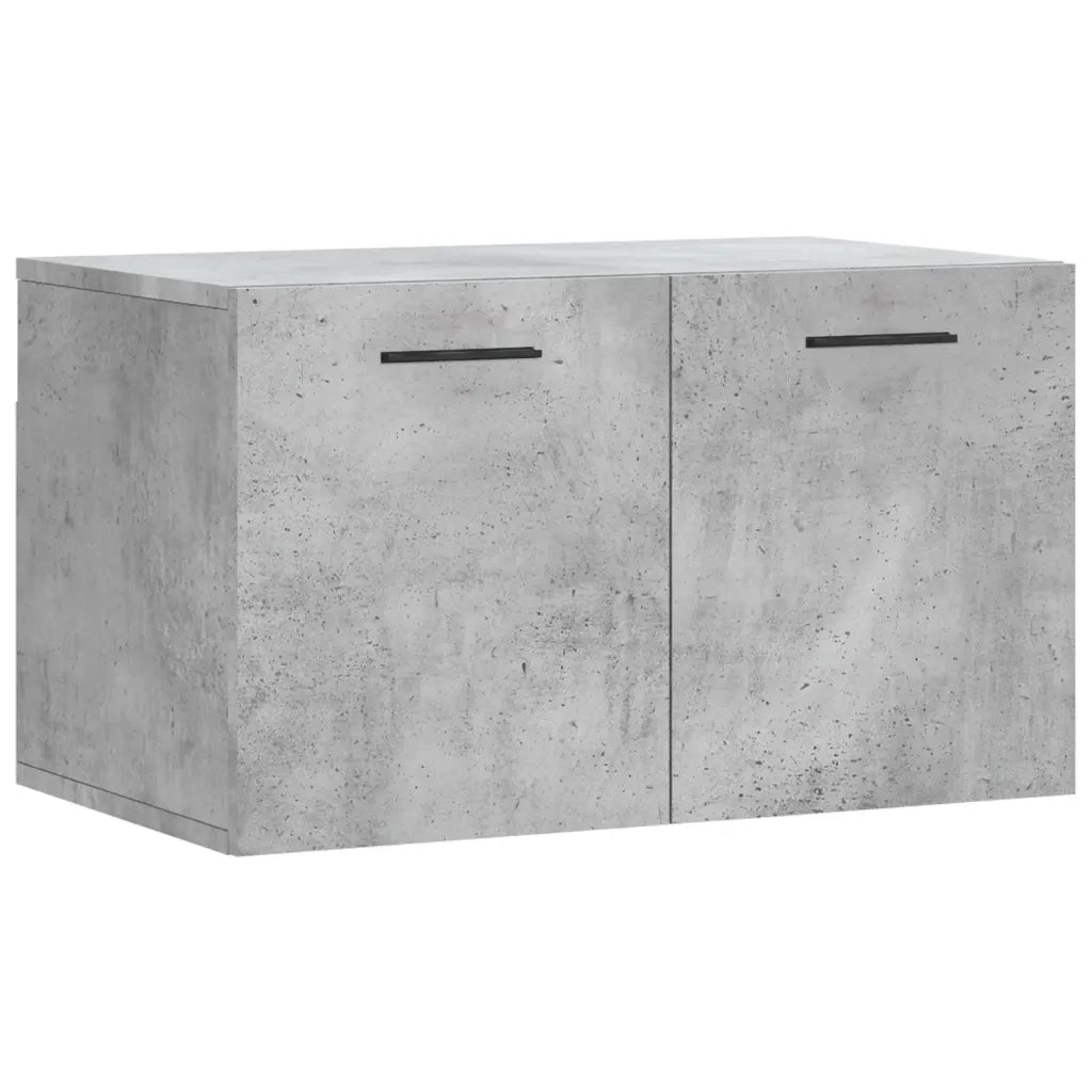 Armadietto a Muro | Mobile a Parete Grigio Cemento 60x36,5x35 cm Legno Multistrato